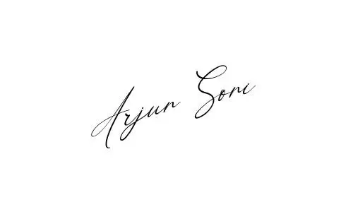Arjun Soni name signature